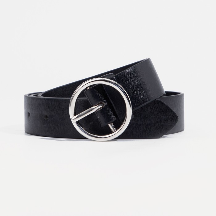 

Ремень женский NoBrand 9291578 чёрный, 115 см, Черный, 9291578