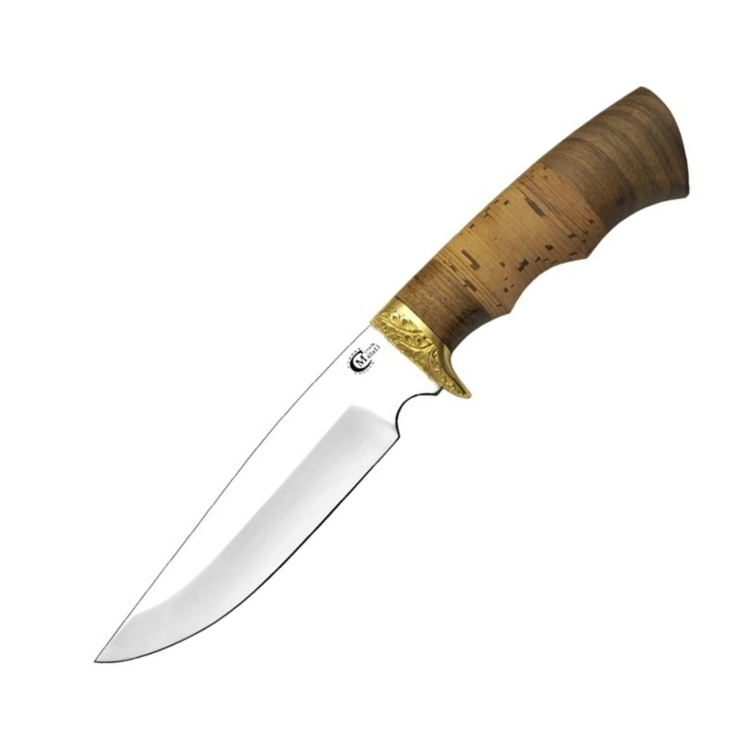 Охотничий нож Ворсма Легионер, коричневый/латунь