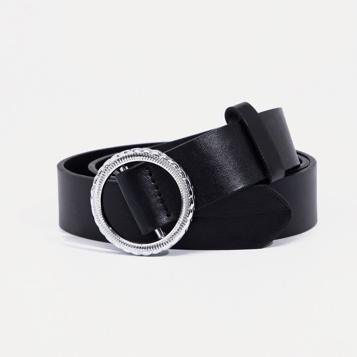

Ремень женский NoBrand 9143577 чёрный, 115 см, Черный, 9143577