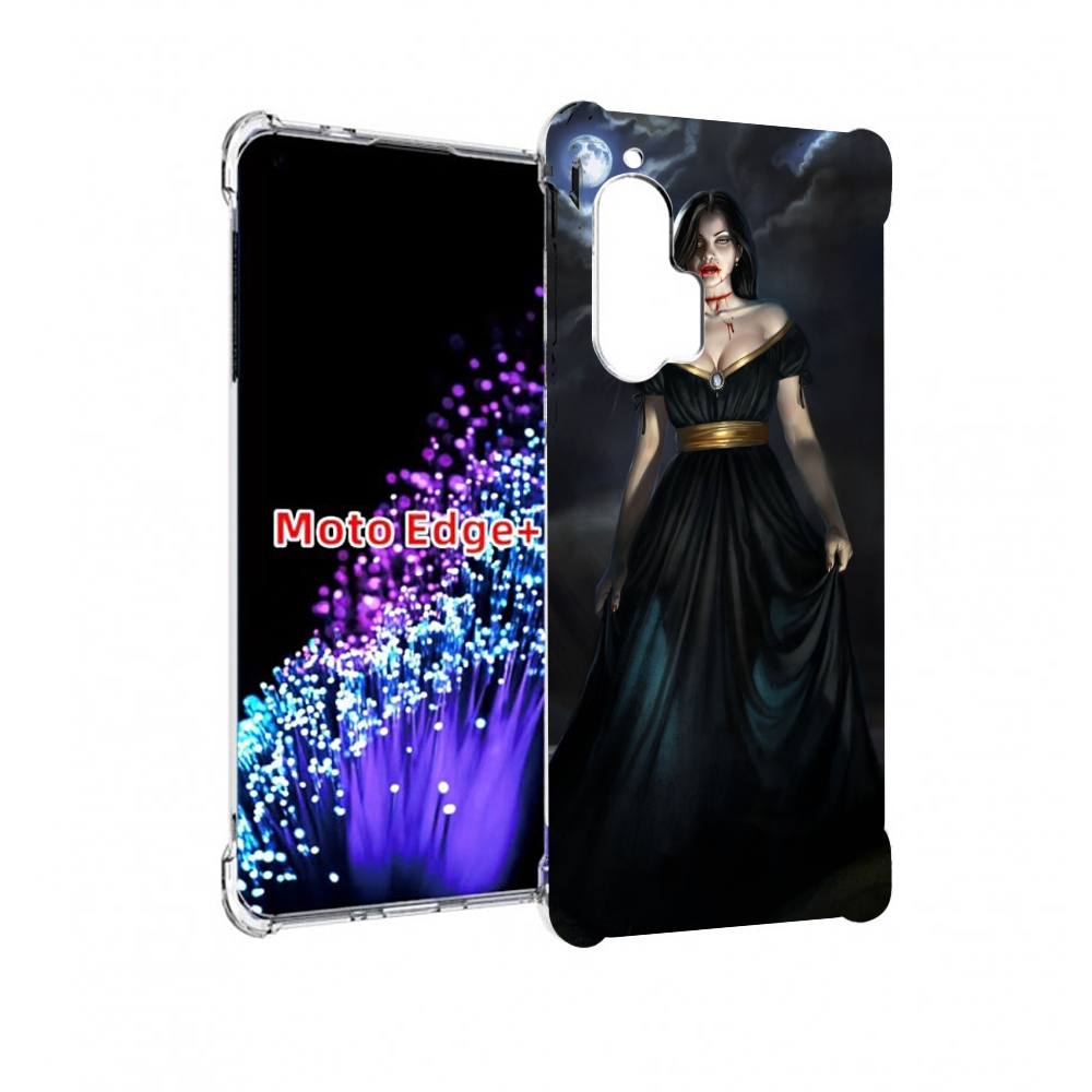 

Чехол MyPads девушка с порезом на горле женский для Motorola Edge+ Plus, Прозрачный, Tocco