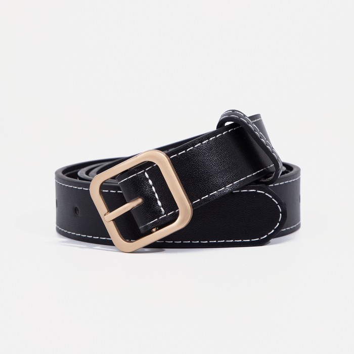

Ремень женский NoBrand 9143576 чёрный, 115 см, Черный, 9143576