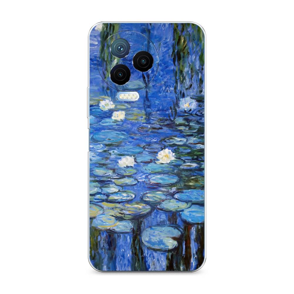 

Чехол на Infinix Note 12 Pro 4G/Note 12 2023 "Нарисованный пруд", Синий;зеленый, 3102250-4