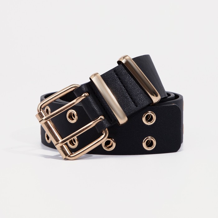 Ремень женский NoBrand 9118946 чёрный, 115 см