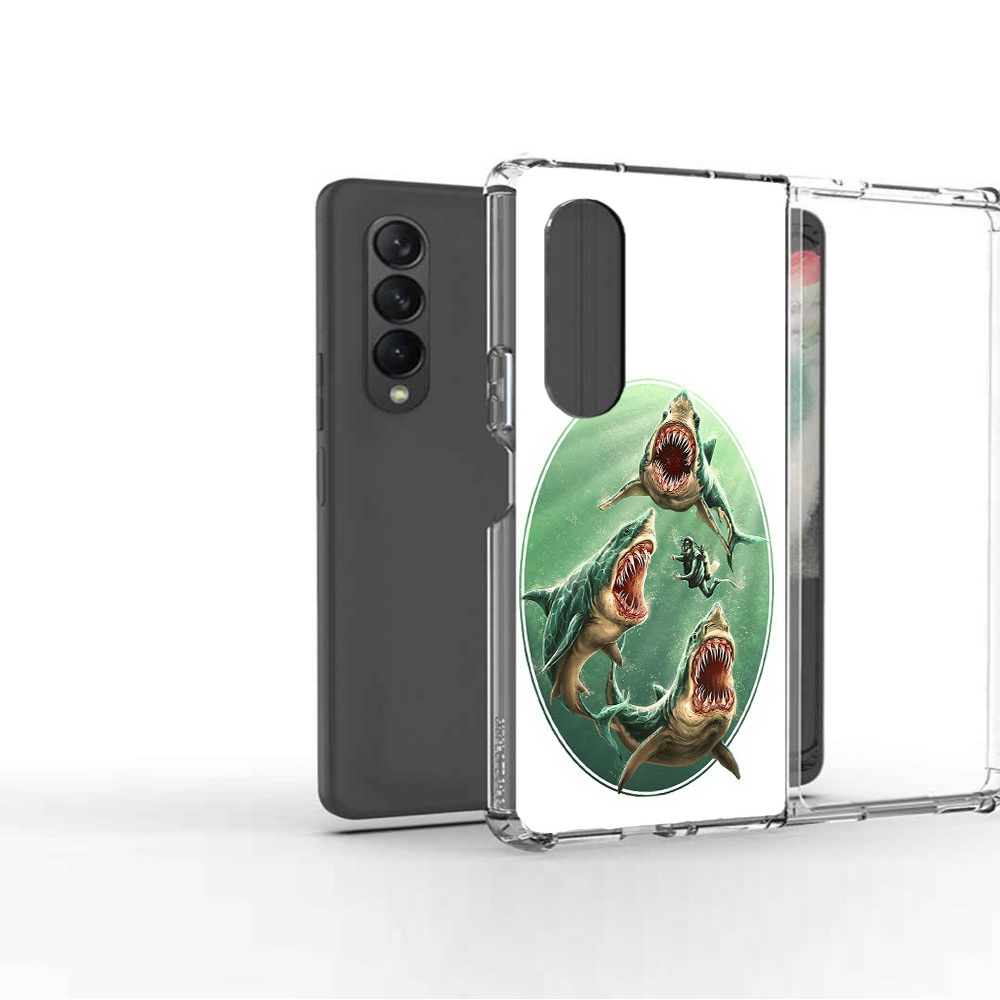 

Чехол MyPads Tocco для Samsung Galaxy Z Fold2 синяя бездна, Прозрачный, Tocco