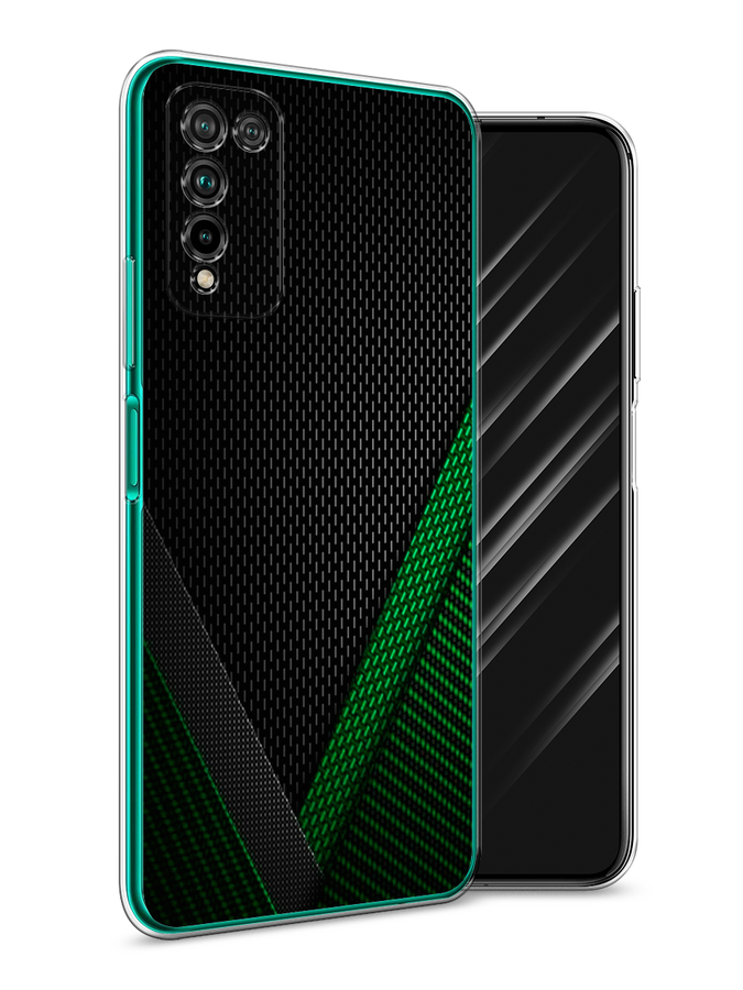 

Чехол Awog на Honor 10X Lite "Зеленый карбон", Черный;зеленый, 6104650-3