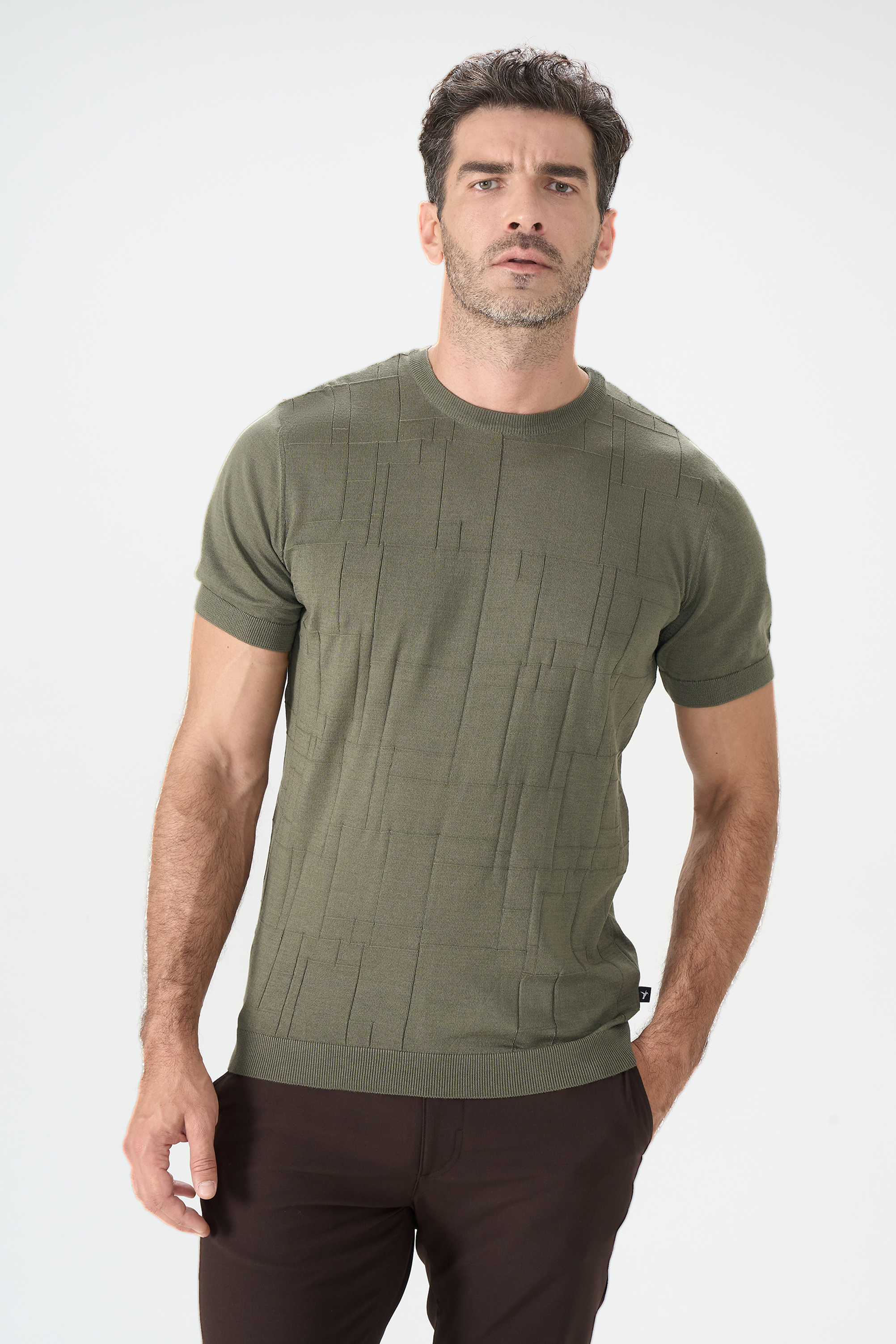 

Джемпер мужской Cacharel G051SZ0TK0TONIO хаки L, G051SZ0TK0TONIO