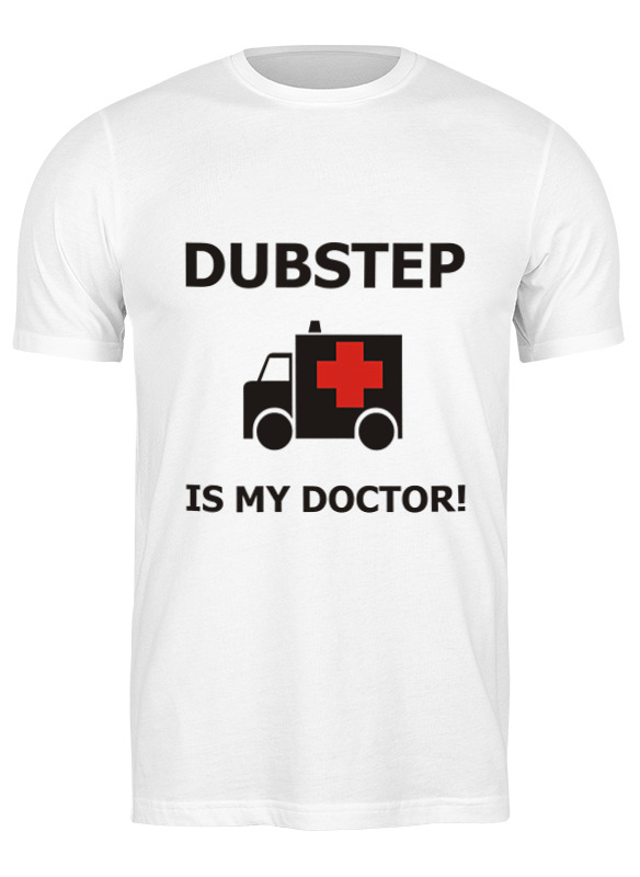 

Футболка мужская Printio Dubstep is my doctor! 3703129 белая L, Белый, Dubstep is my doctor! 3703129