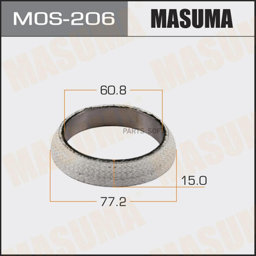 MOS-206_кольцо уплотнит.! (м) 60.8x77.2x15 Toyota 1.6/1.8/2.0/2.2/3.0/4.2, Mazda Xedos 2.0