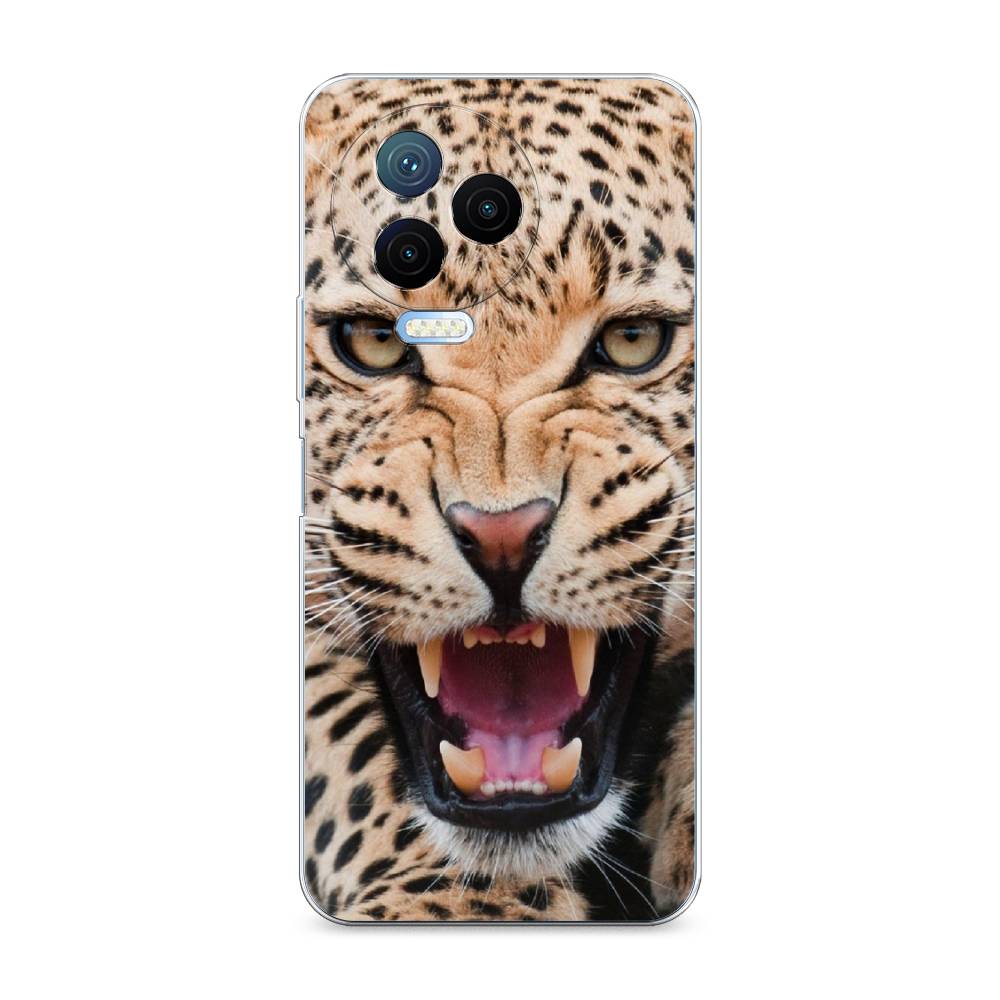 

Чехол на Infinix Note 12 Pro 4G/Note 12 2023 "Леопард 3d", Бежевый;черный, 3102250-6