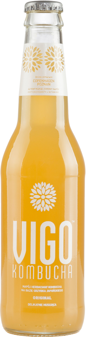 

Газированный напиток Vigo Kombucha Original безалкогольный 0,33 л
