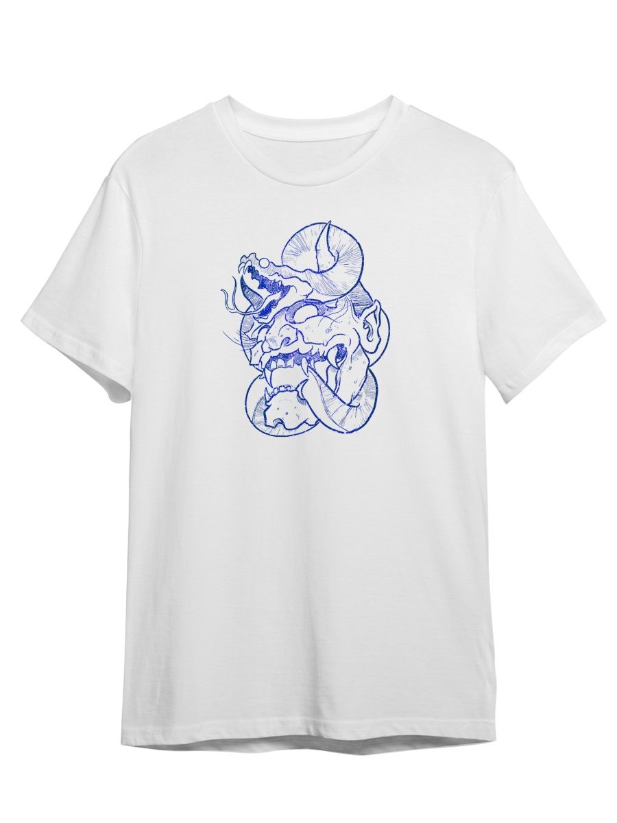 

Футболка унисекс Каждому Своё Аниме/Кобра/Демон ANRA11GB белая L, "Аниме/Кобра/Демон" ANRA11GB