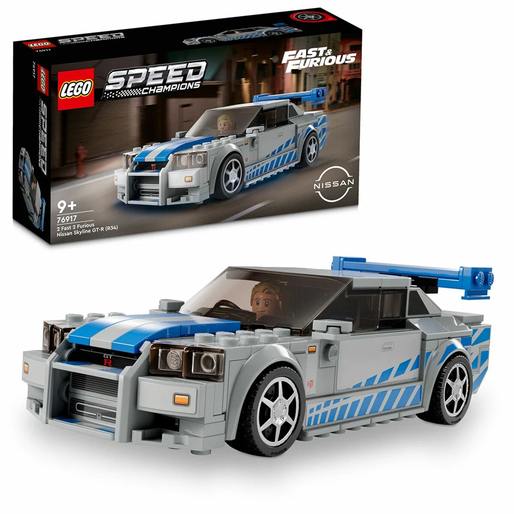 Конструктор детский LEGO Speed Champions,Автомобиль Skyline GT-R (R34), 319 деталей,76917