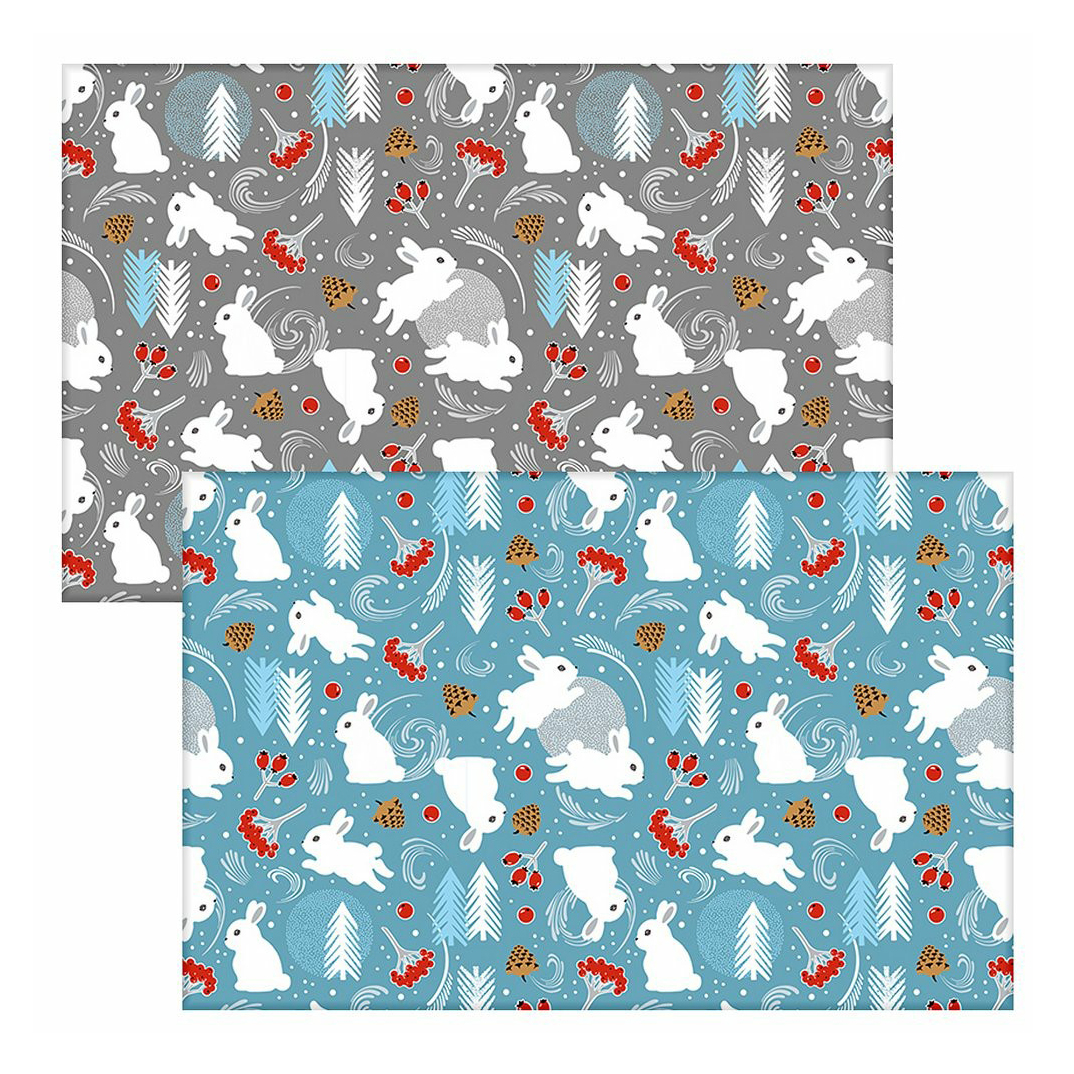 фото Салфетка multidom зайцы в лесу 26x46 полипропилен в ассортименте мультидом
