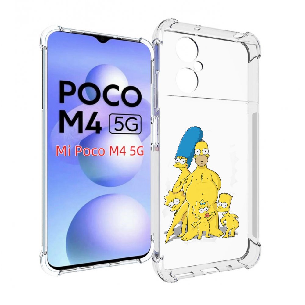 

Чехол MyPads семья-симпсонов для Xiaomi Poco M4 5G, Прозрачный, Tocco
