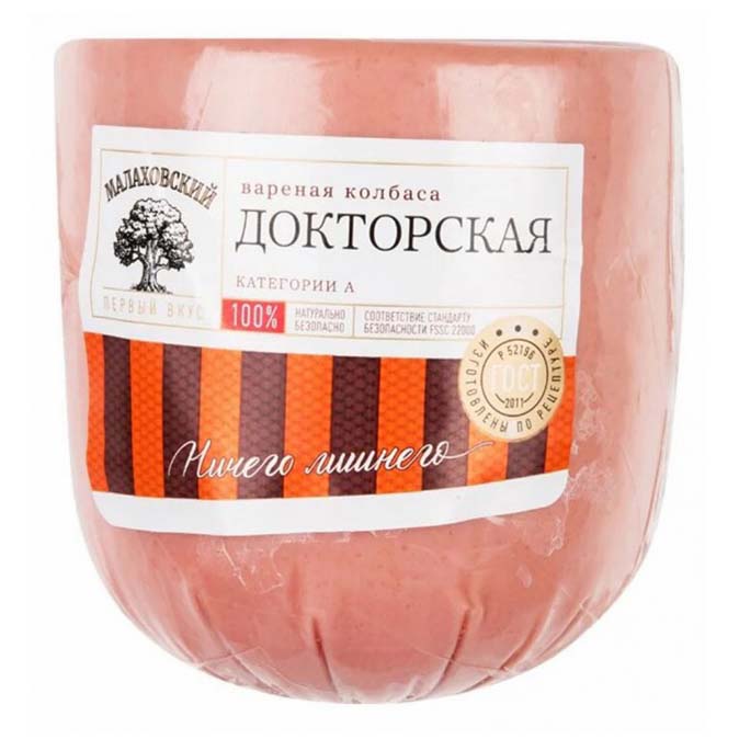 

Колбаса МК МАЛАХОВСКИЙ Докторская категории А ГОСТ