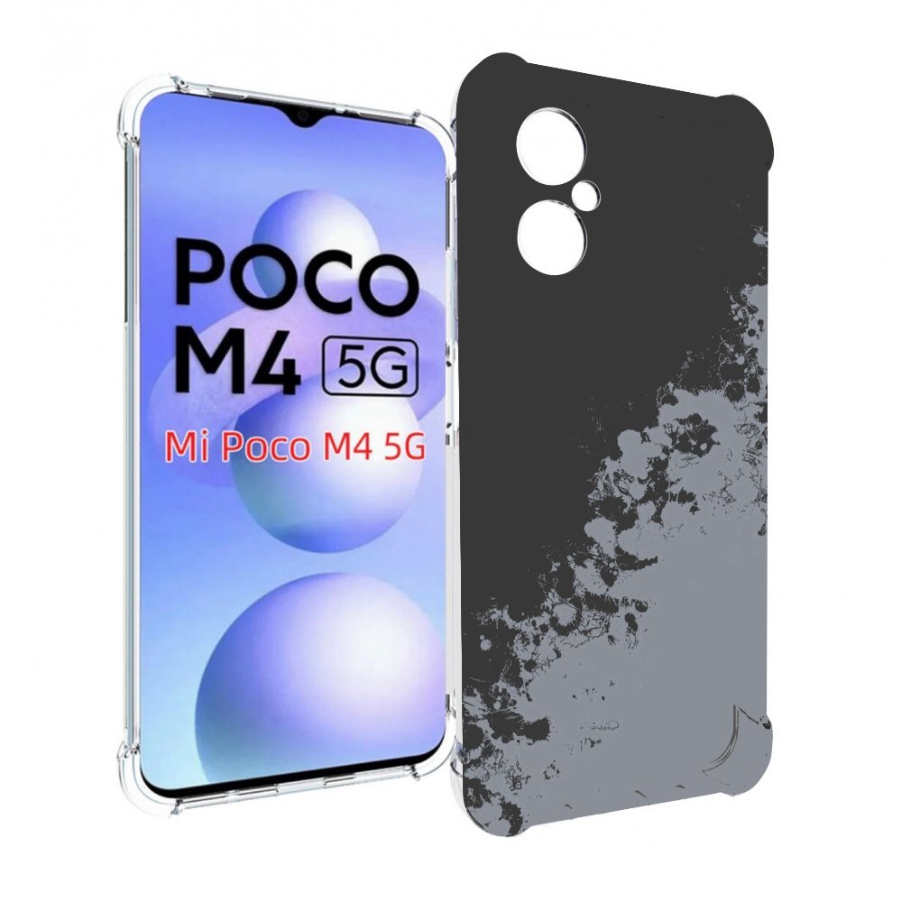 

Чехол MyPads серый-эстетичный для Xiaomi Poco M4 5G, Прозрачный, Tocco
