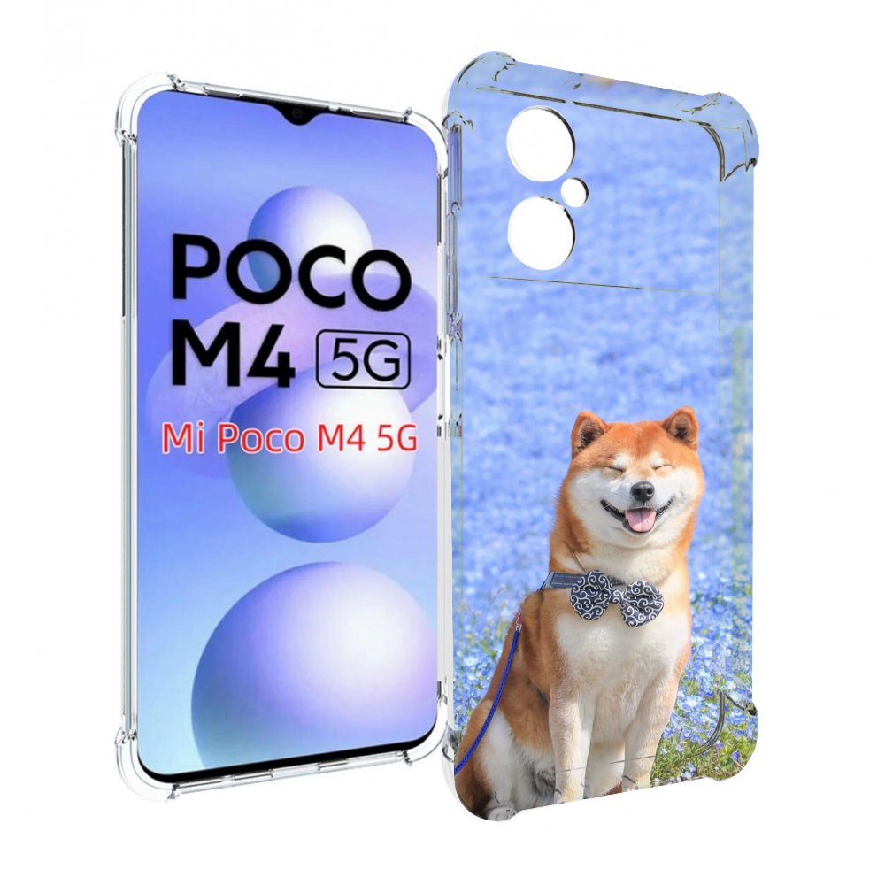

Чехол MyPads сиба шиба ину 2 для Xiaomi Poco M4 5G, Прозрачный, Tocco