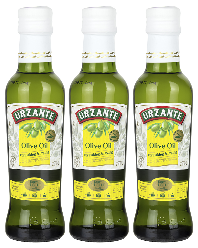 Масло оливковое Urzante 100%, 3 шт по 0,25 л