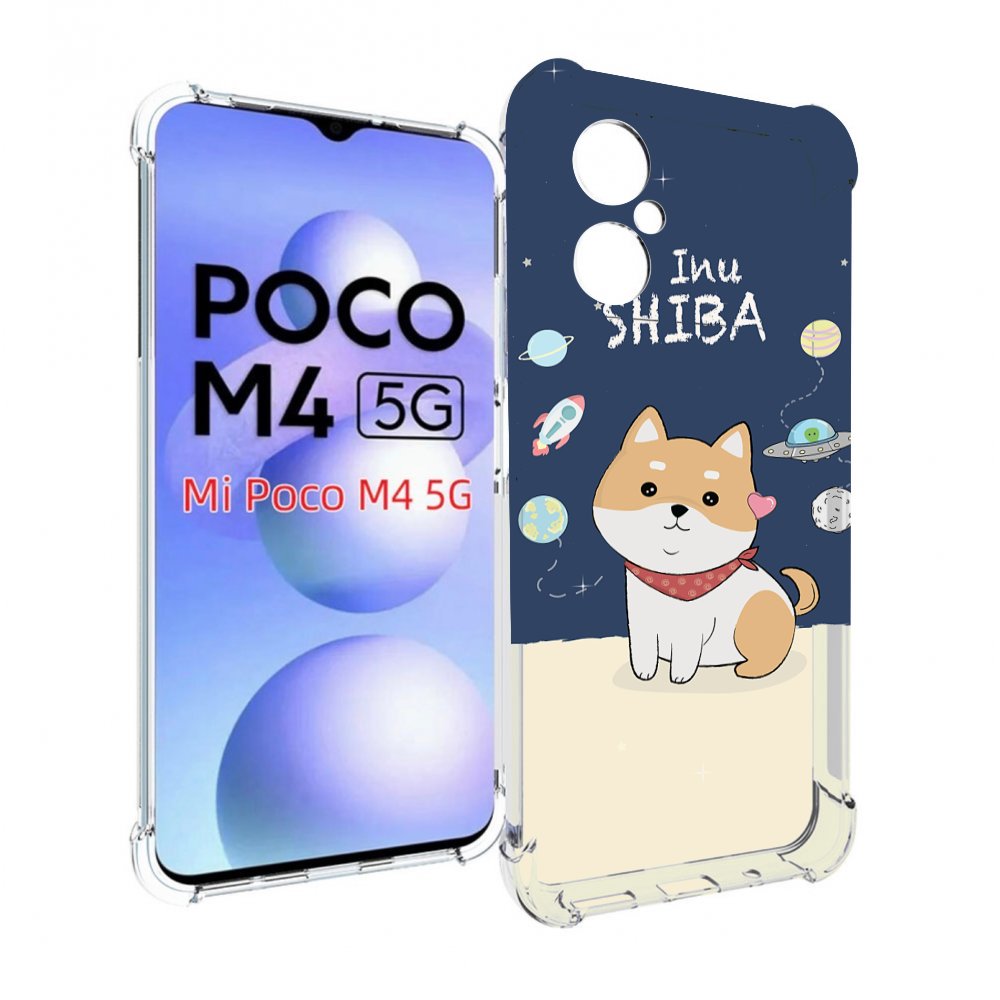 

Чехол MyPads сиба-шиба-ину для Xiaomi Poco M4 5G, Прозрачный, Tocco