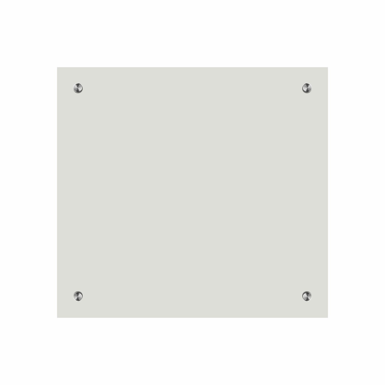 Защитный экран для кухни Normand RAL 1015, 600х500 мм, из закаленного стекла 4 мм