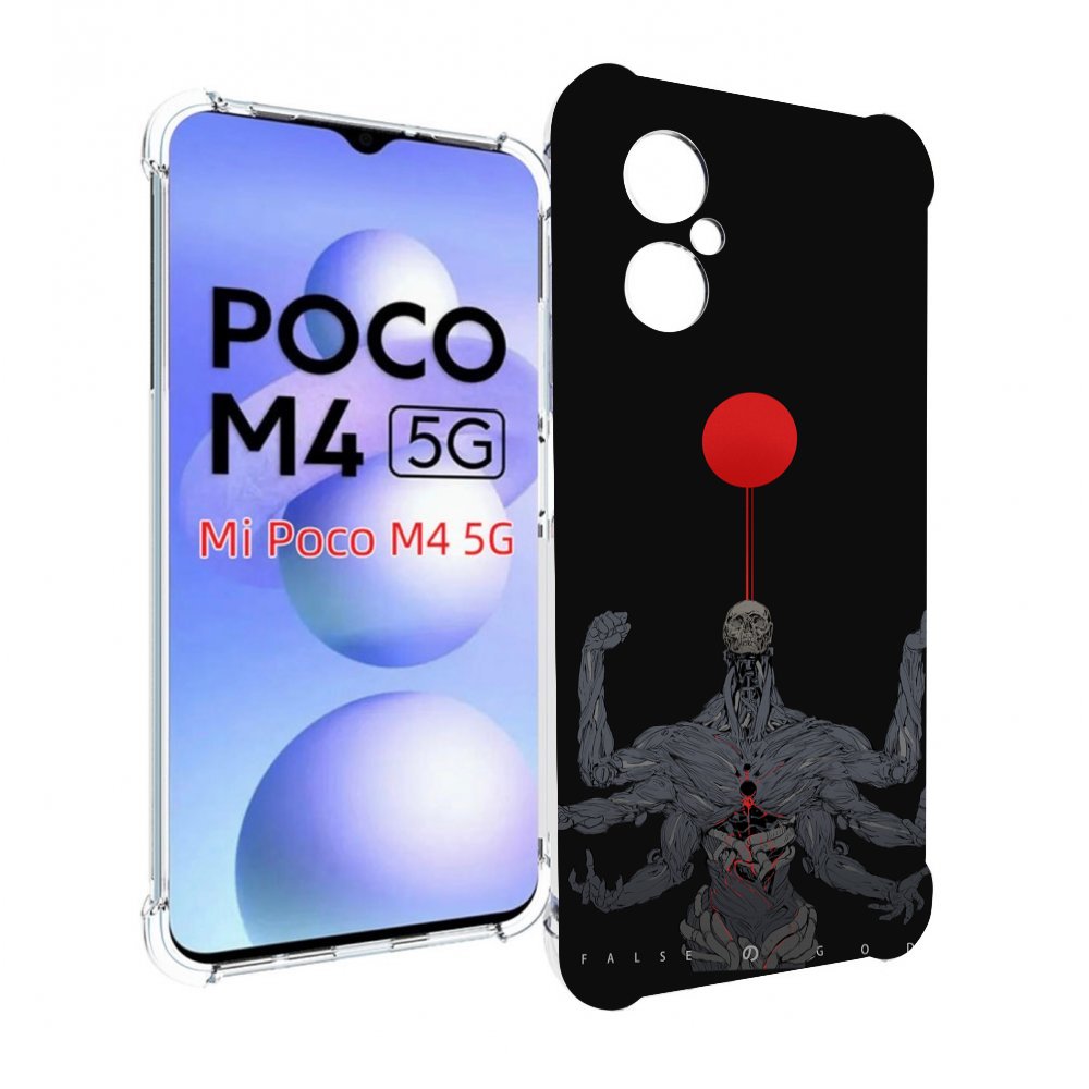 

Чехол MyPads скелет-с-6-руками для Xiaomi Poco M4 5G, Прозрачный, Tocco