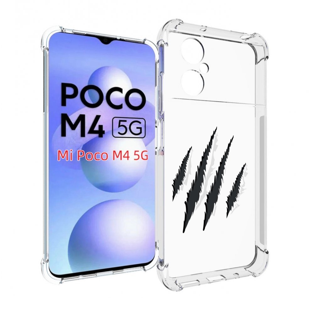 

Чехол MyPads след-когтей для Xiaomi Poco M4 5G, Прозрачный, Tocco