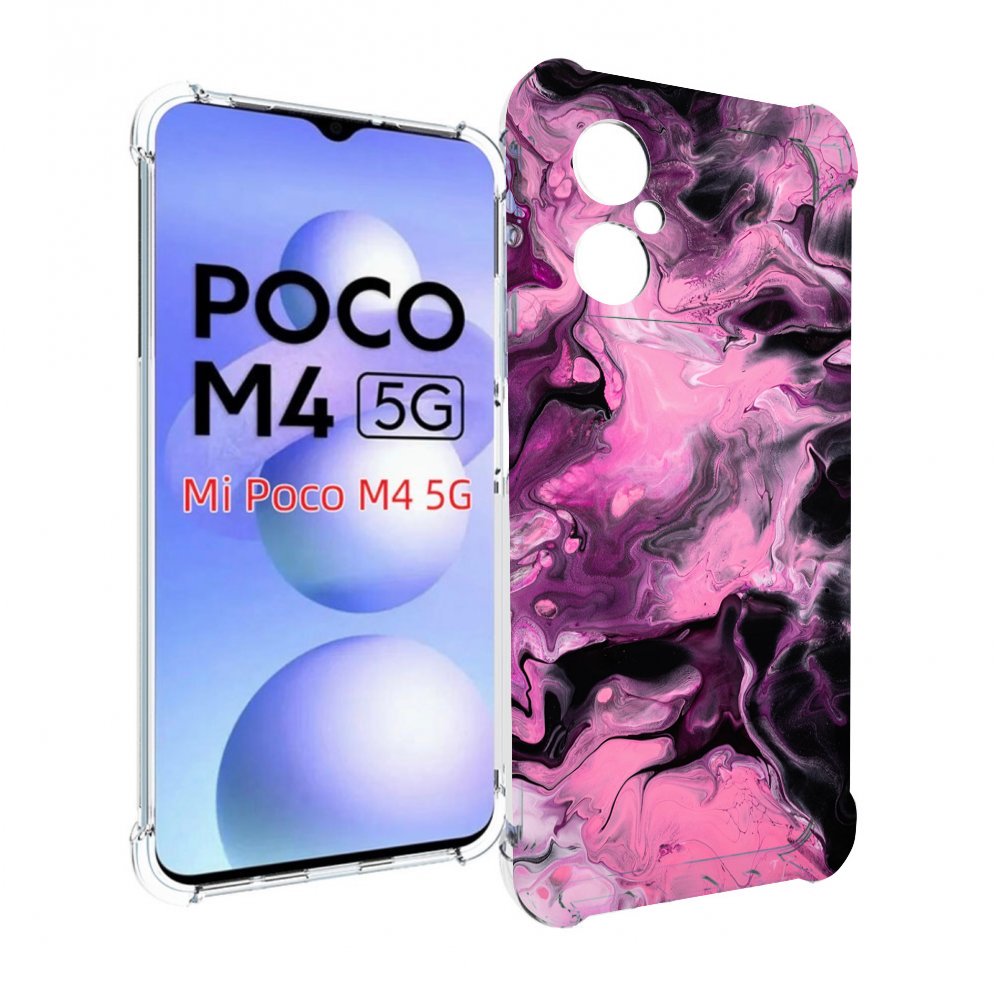 

Чехол MyPads смешивание-фиолетового для Xiaomi Poco M4 5G, Прозрачный, Tocco