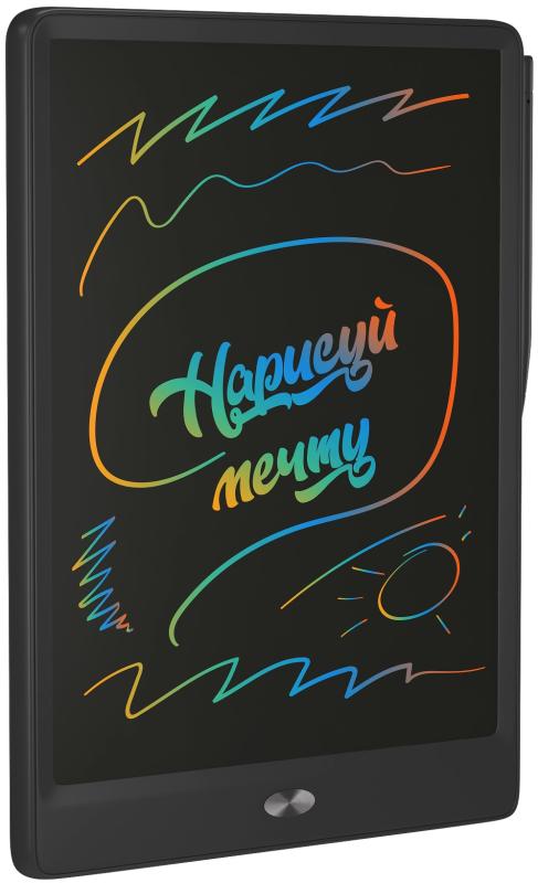 

Детский планшет для рисования со стилусом Нарисуй мечту A07 12" (Черный)