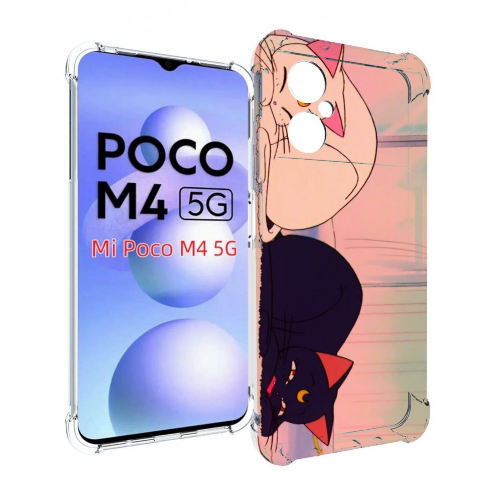 

Чехол MyPads спящие коты для Xiaomi Poco M4 5G, Прозрачный, Tocco