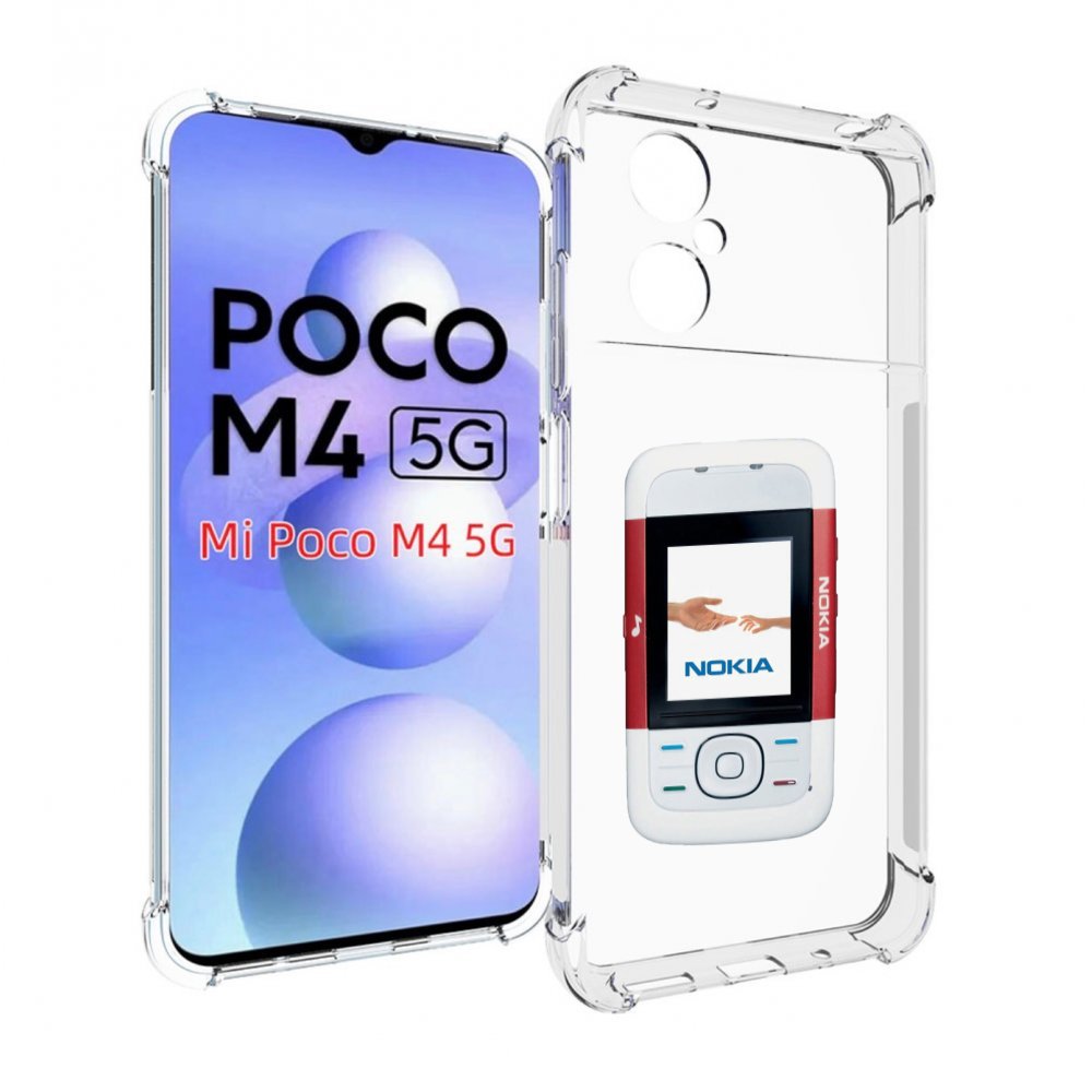 

Чехол MyPads старая нокия для Xiaomi Poco M4 5G, Прозрачный, Tocco
