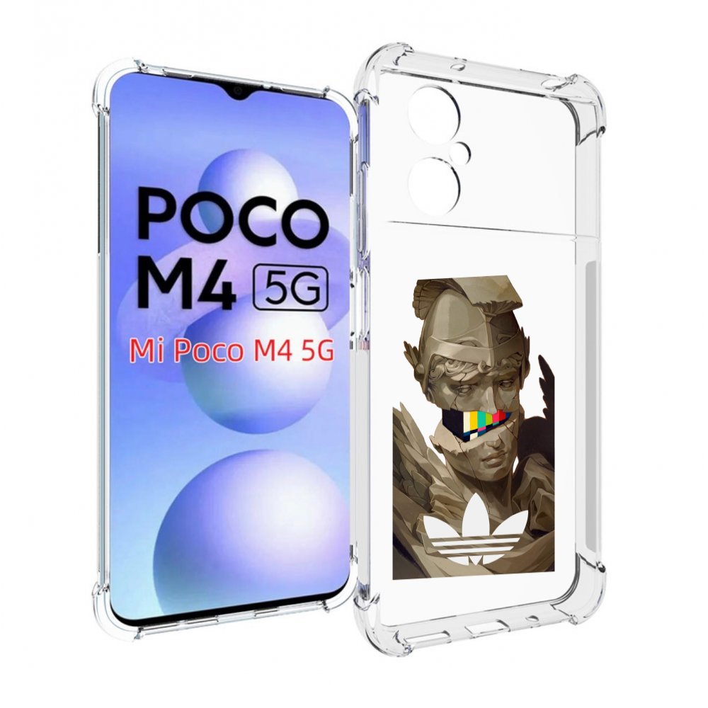 

Чехол MyPads статуя-адидас для Xiaomi Poco M4 5G, Прозрачный, Tocco