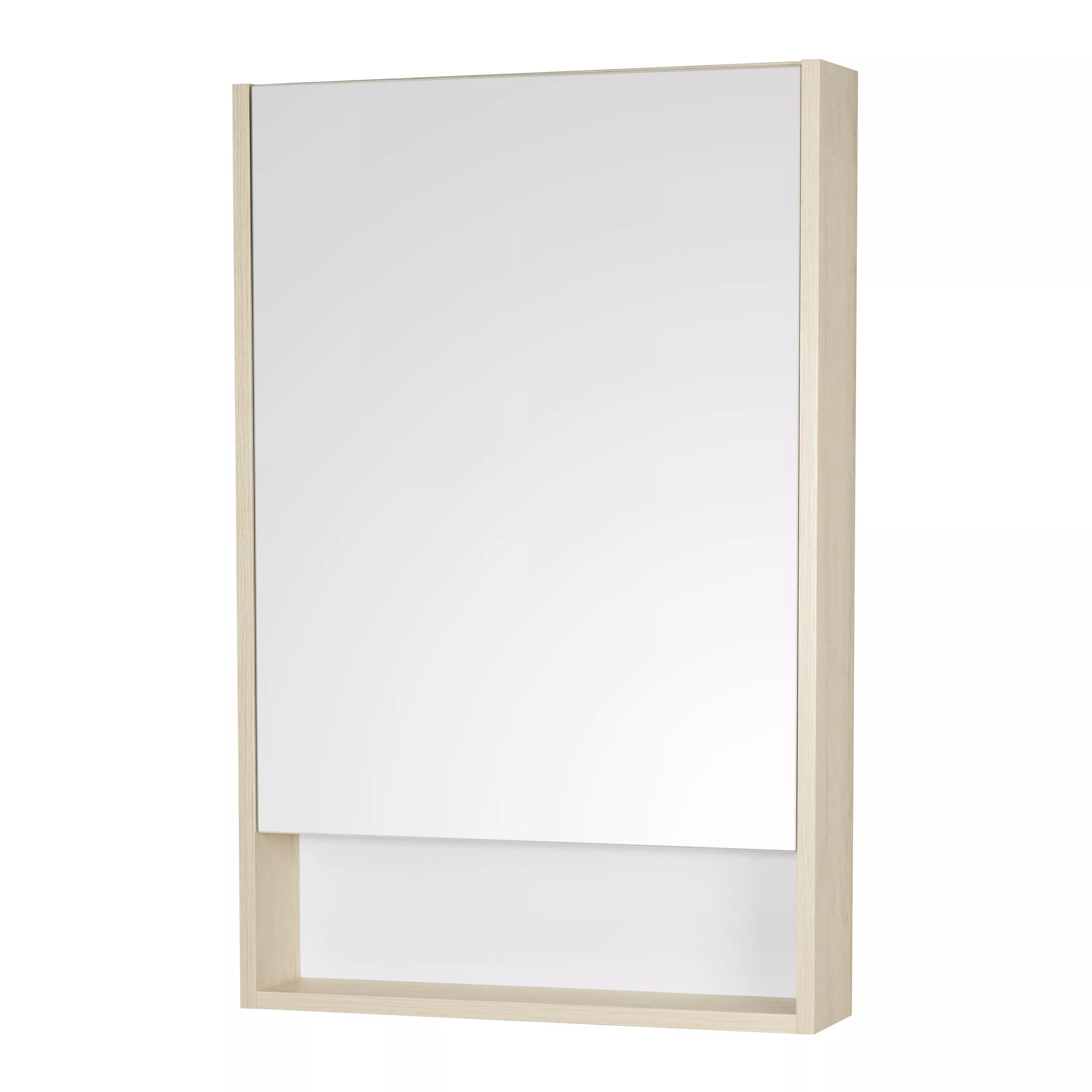 Шкаф Aquaton Сканди 55 (1A252102SDB20) с зеркалом подвесной белый/дуб верона распашной шкаф сканди сосна санторини светлая дуб делано