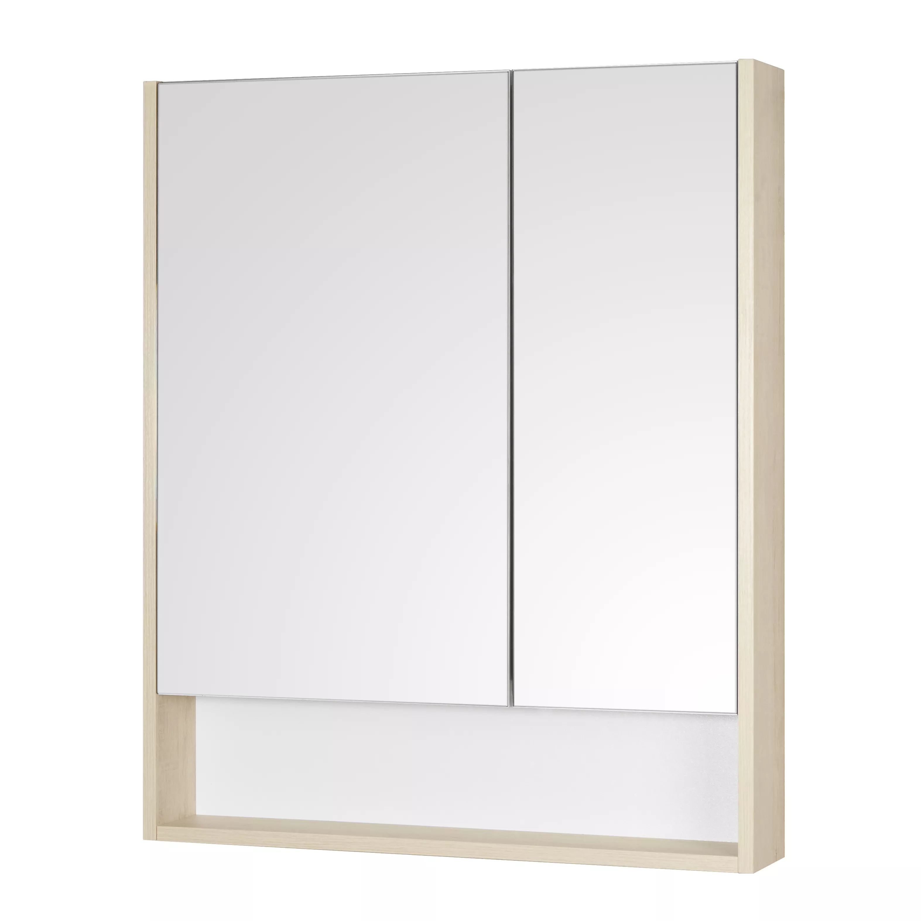 Шкаф Aquaton Сканди 70 (1A252202SDB20) с зеркалом подвесной белый/дуб верона косметичка на молнии с зеркалом белый