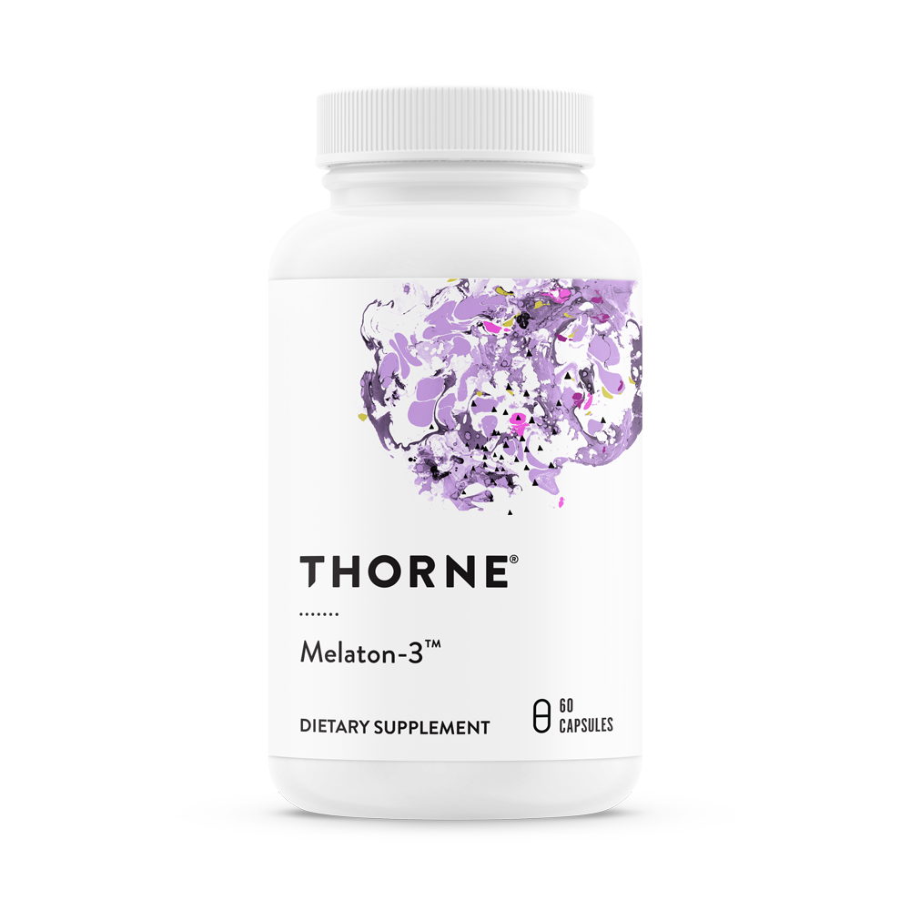 

Мелатон-3, Melaton-3, Thorne Research, NSF Certified for Sport, (60 капсул)