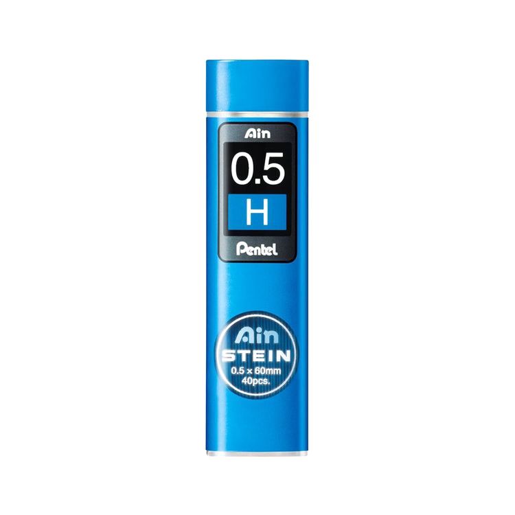 Грифели для карандашей Pentel Ain Stein 0,5 мм, Н, 40 шт.