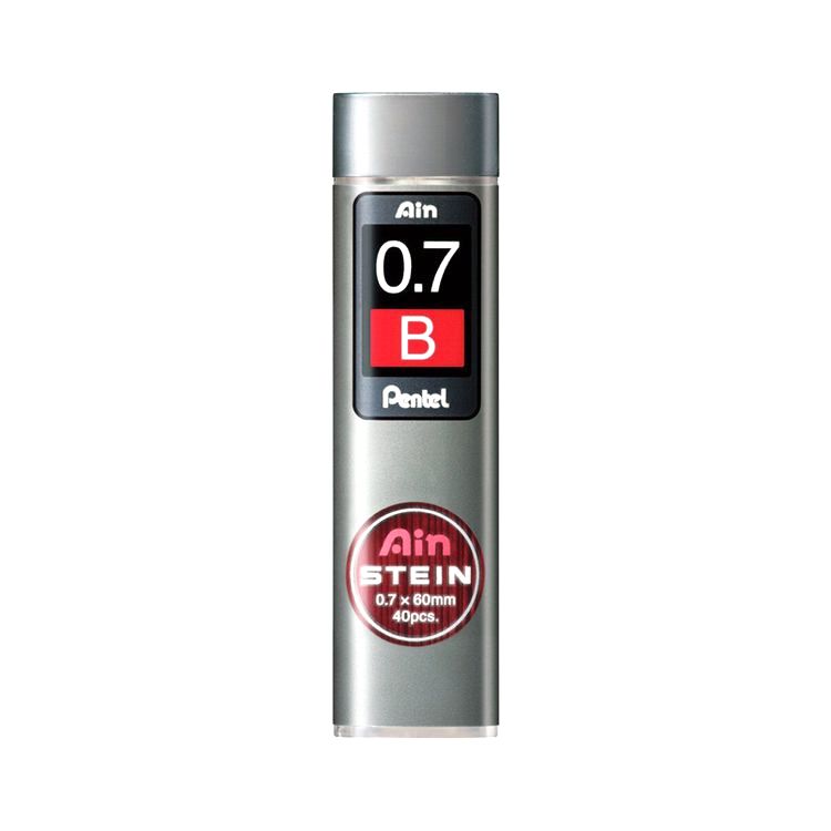 Грифели для карандашей Pentel Ain Stein 0,7 мм, В, 40 шт.