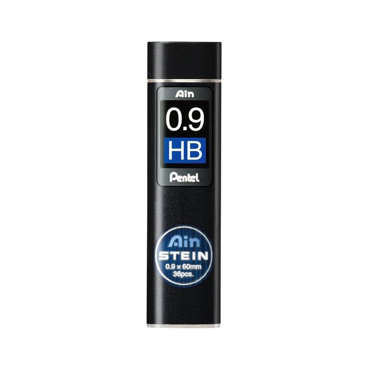 Грифели для карандашей Pentel Ain Stein 0,9 мм, НВ, 36 шт.,