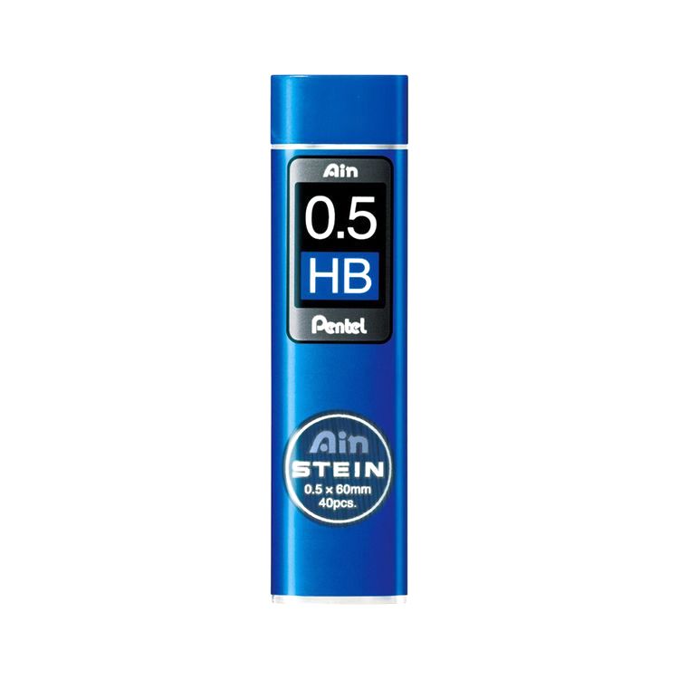 Грифели для карандашей Pentel Ain Stein, 0,5 мм, 40 грифелей HB