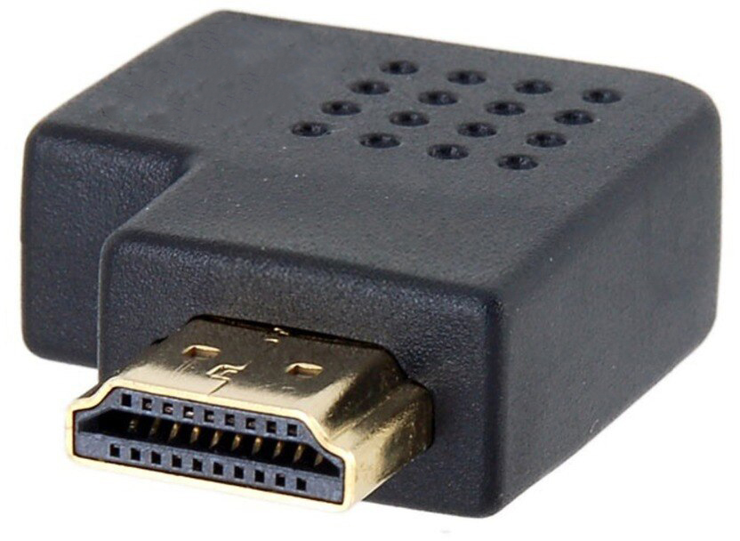 

Адаптер-переходник GSMIN B98 (угловой 90°) HDMI (F) - HDMI (M) (Черный), B98