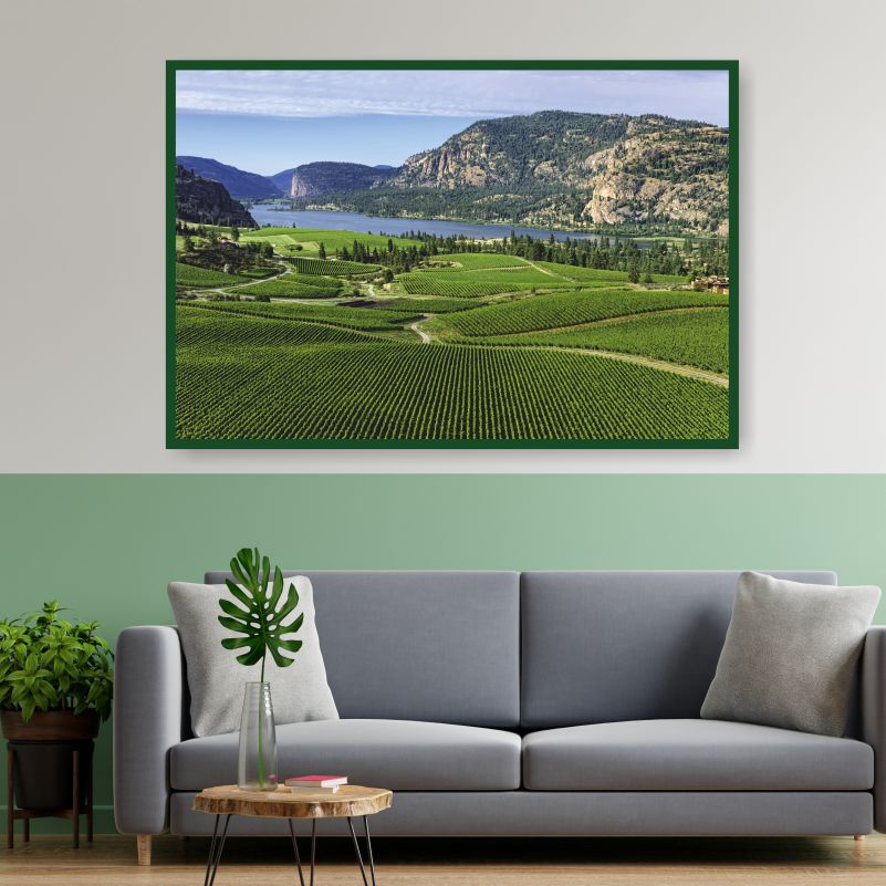 

Постер на стену ПолиЦентр Виноградники В Горах У Озера 90х60 см, ВиноградникиВГорахУОзера