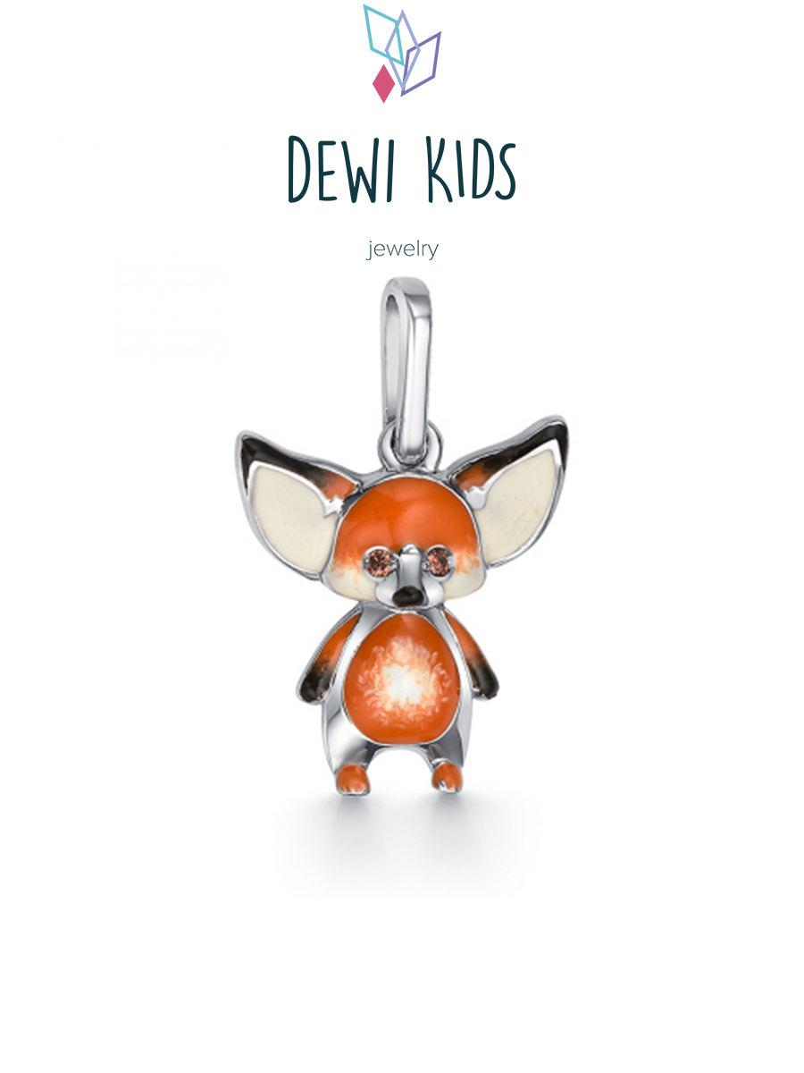 Подвеска из серебра DEWI KIDS 901031925, фианит/эмаль