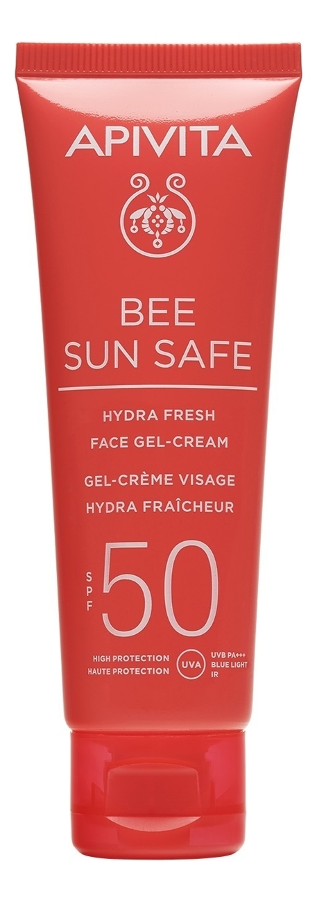 фото Гель-крем apivita bee sun safe hydra fresh face gel-cream spf50, 50 мл