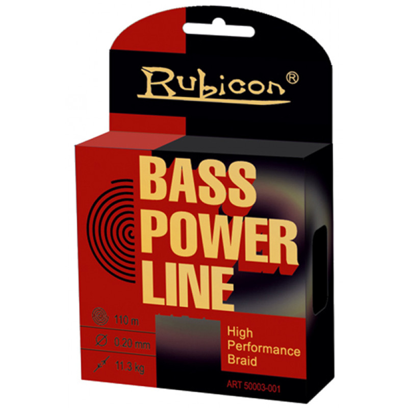 

Леска плетеная Rubicon Bass Power Line 0,3 мм, 110 м, 26,1 кг, green, Зеленый, Bass Power Line