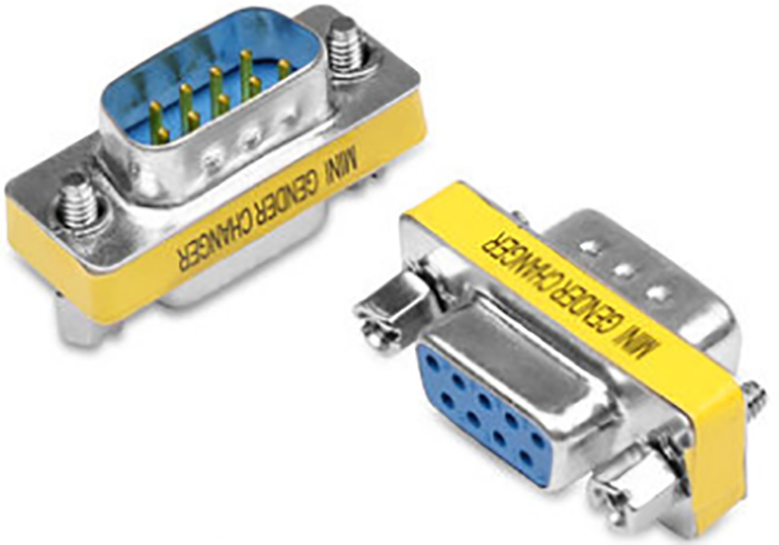 

Адаптер-переходник GSMIN DB9 VGA (M) - VGA (F) (Серебристый)