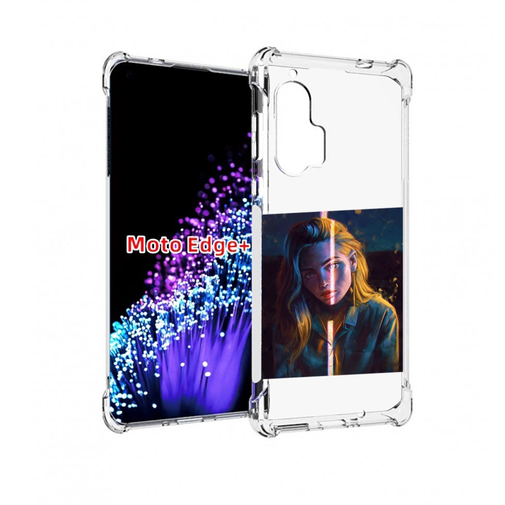 

Чехол MyPads девушка-в-тени для Motorola Edge+ Plus, Прозрачный, Tocco