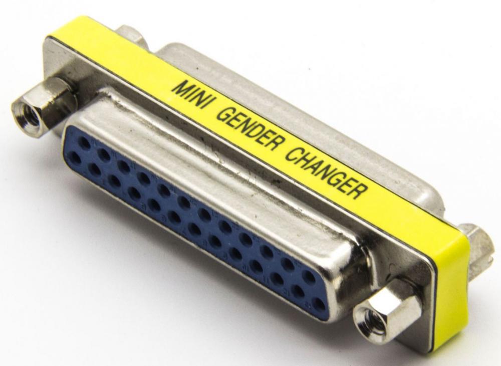 

Адаптер-переходник GSMIN DB25 VGA (F) - VGA (F) (Серебристый)