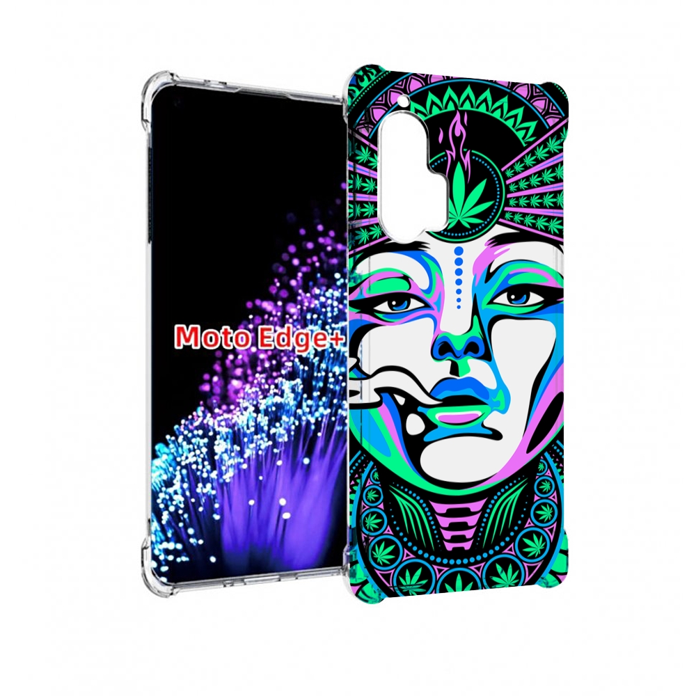 

Чехол MyPads девушка-любит-траву-абстракция для Motorola Edge+ Plus, Прозрачный, Tocco