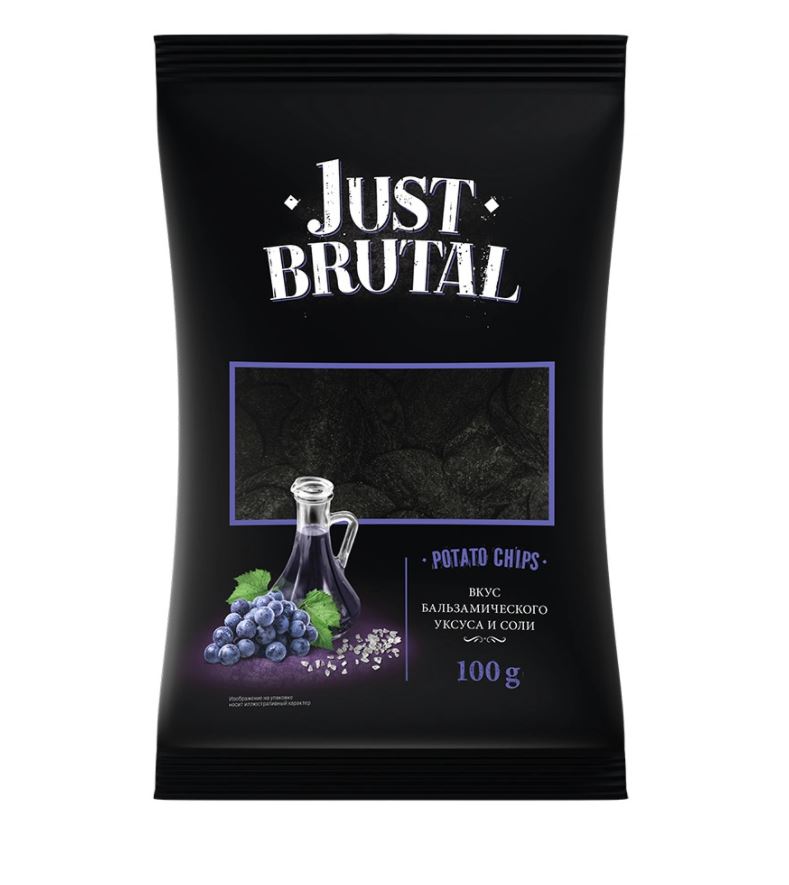 

Чипсы just brutal/джаст брутал уксус и соль 100г