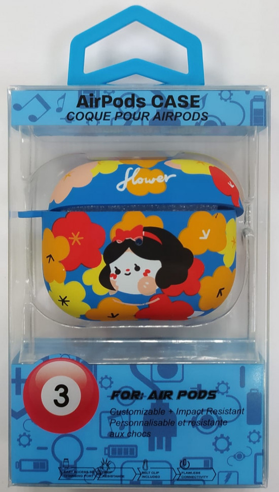 

Силиконовый светящийся в темноте чехол для AirPods 3 Luxo Kaws рисунок №48, Разноцветный