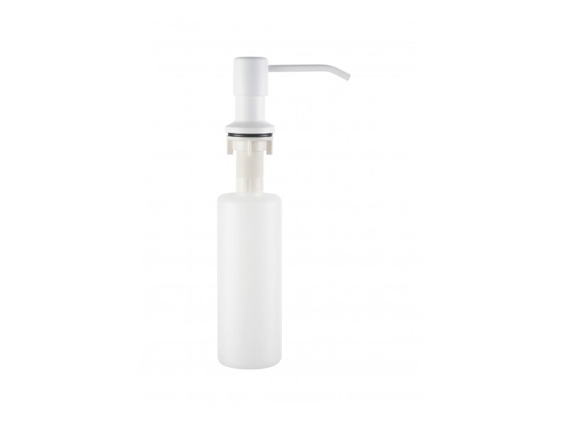 Врезной дозатор для жидкого мыла Ledeme L405-h Белый дозатор для антисептика локтевой 1 л с держателем белый